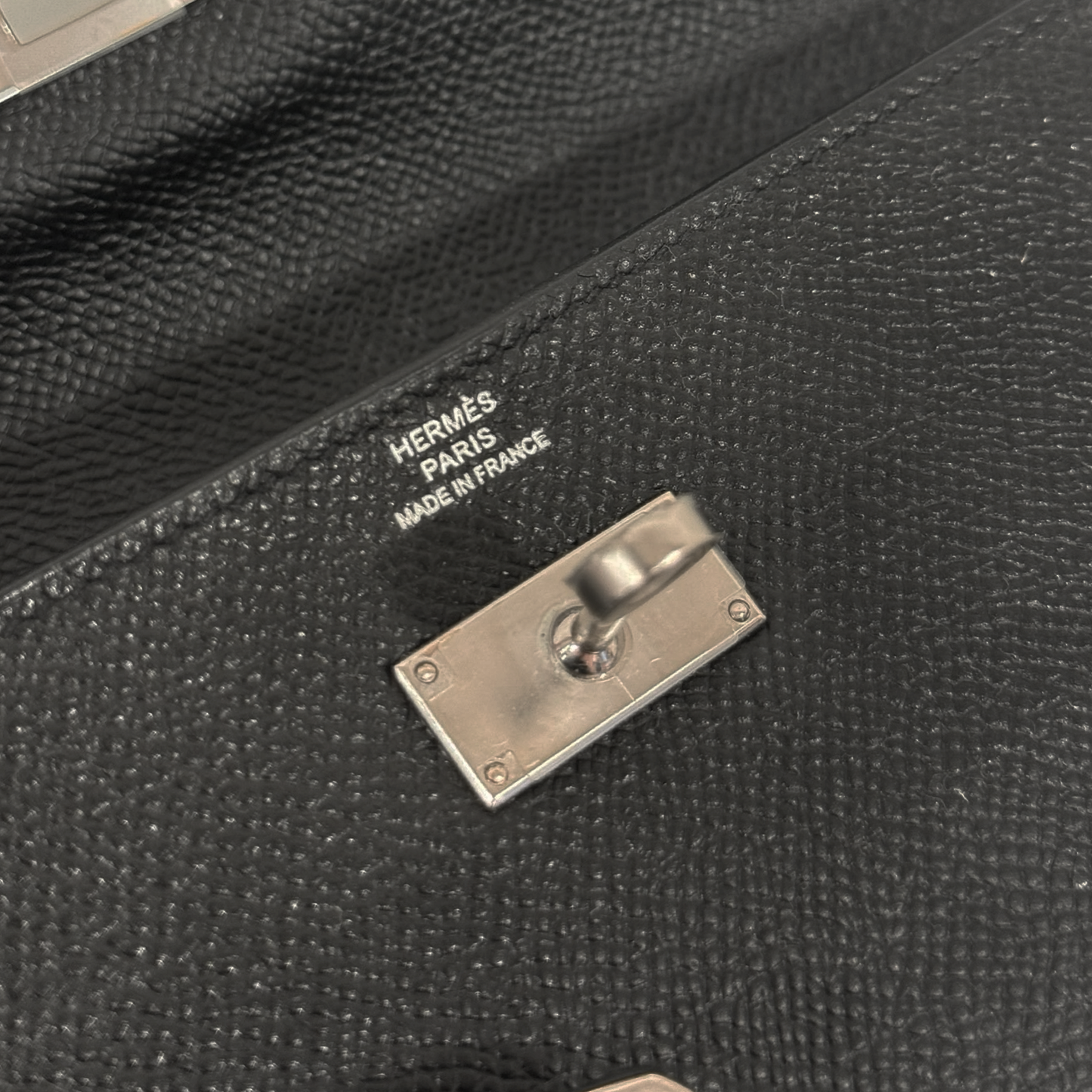 Hermes Epsom Kelly Long Wallet - SHW / Black
