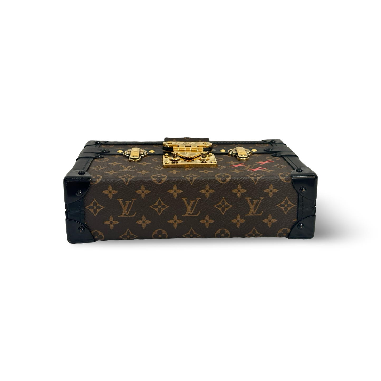 Louis Vuitton Monogram Petite Malle Beige Box
