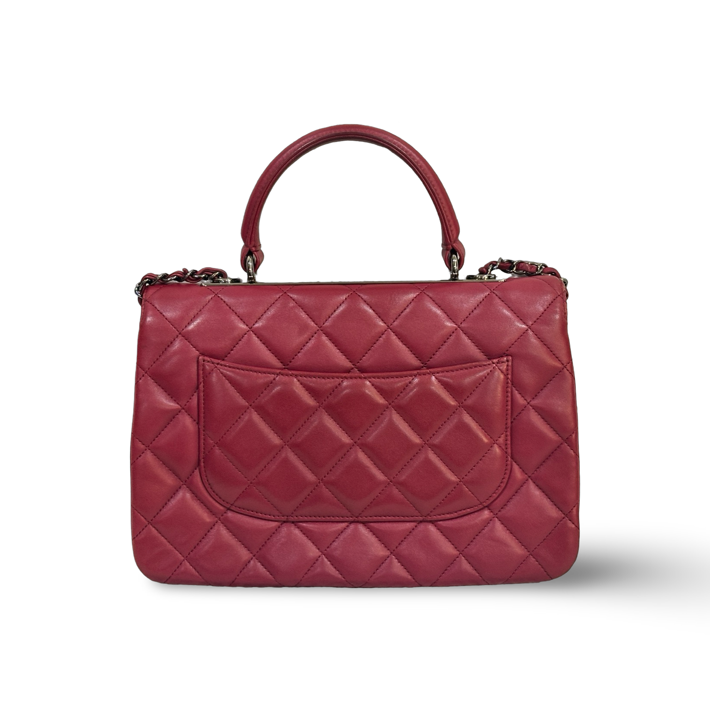 Chanel Classic Lambskin Medium Trendy CC Flap Rose Pink