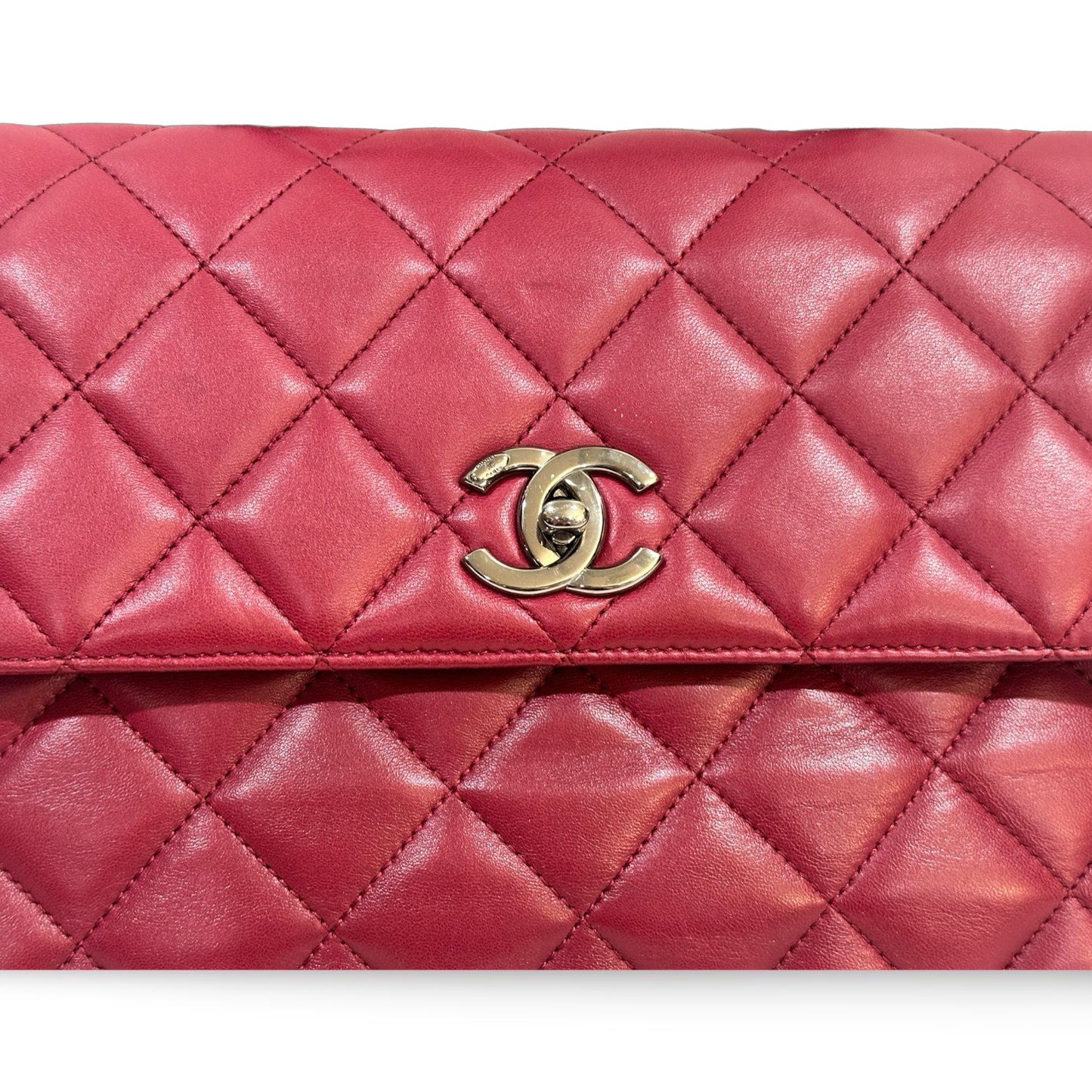 Chanel Classic Lambskin Medium Trendy CC Flap Rose Pink