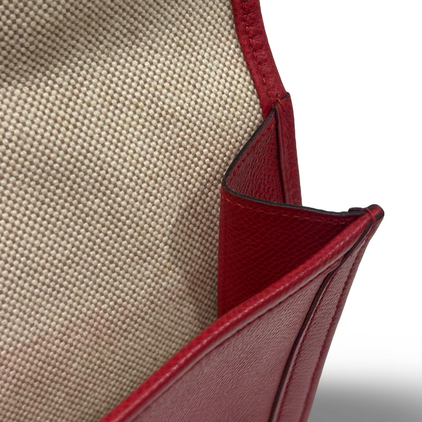 Hermes Epsom Jige PM Clutch - Red