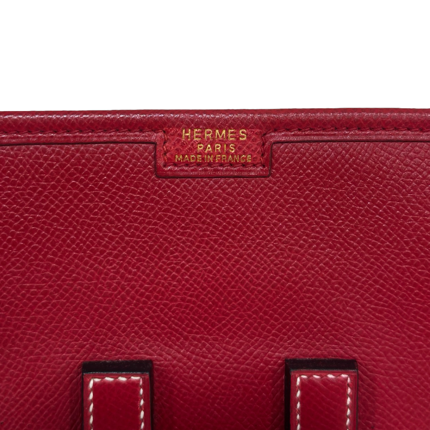 Hermes Epsom Jige PM Clutch - Red