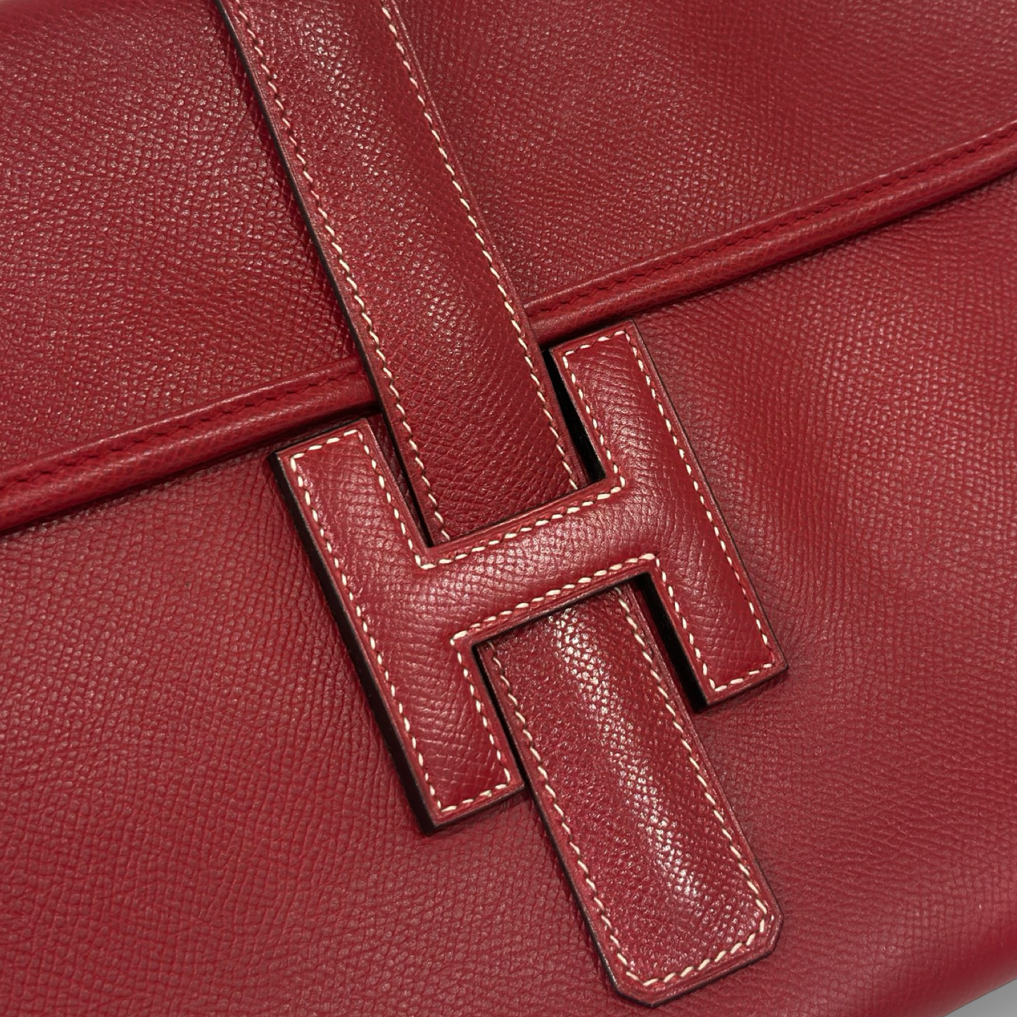 Hermes Epsom Jige PM Clutch - Red