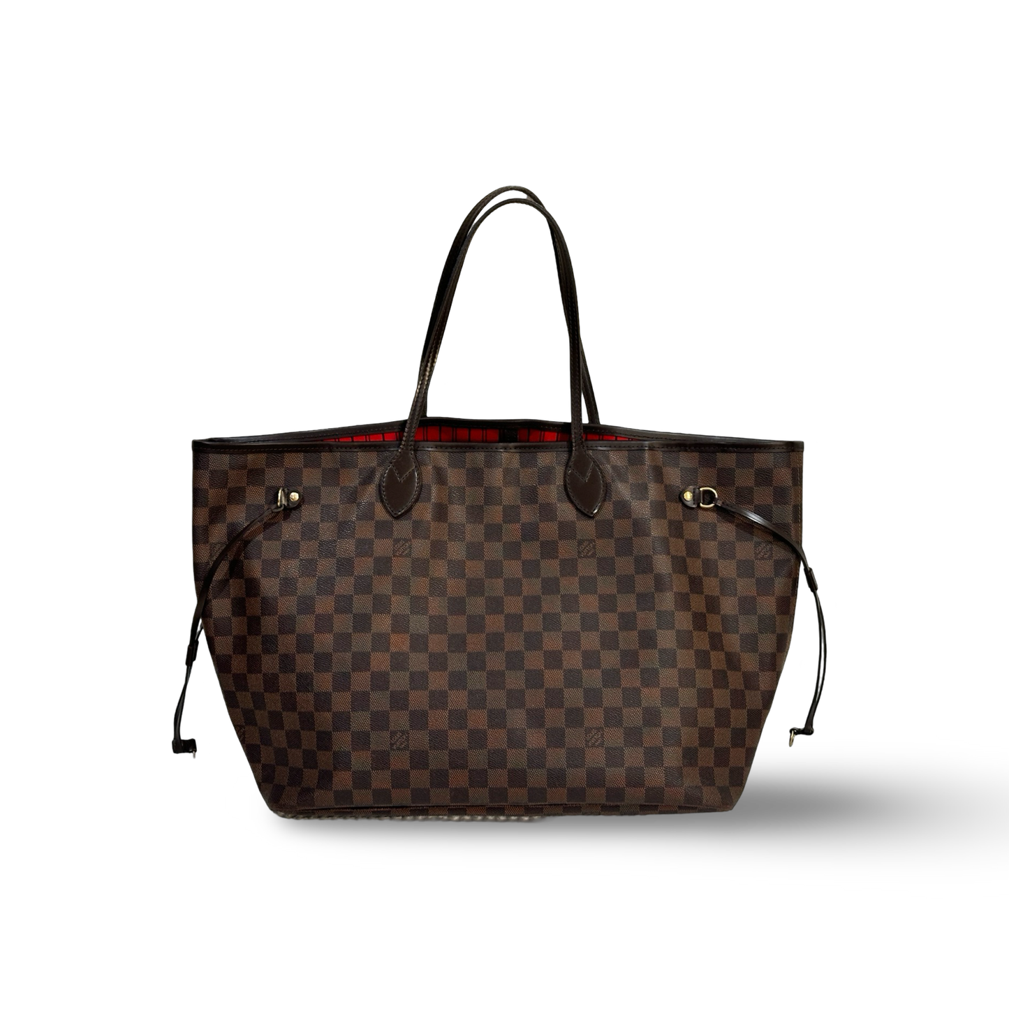 Louis Vuitton GM Damier Ebene Neverfull Tote Bag