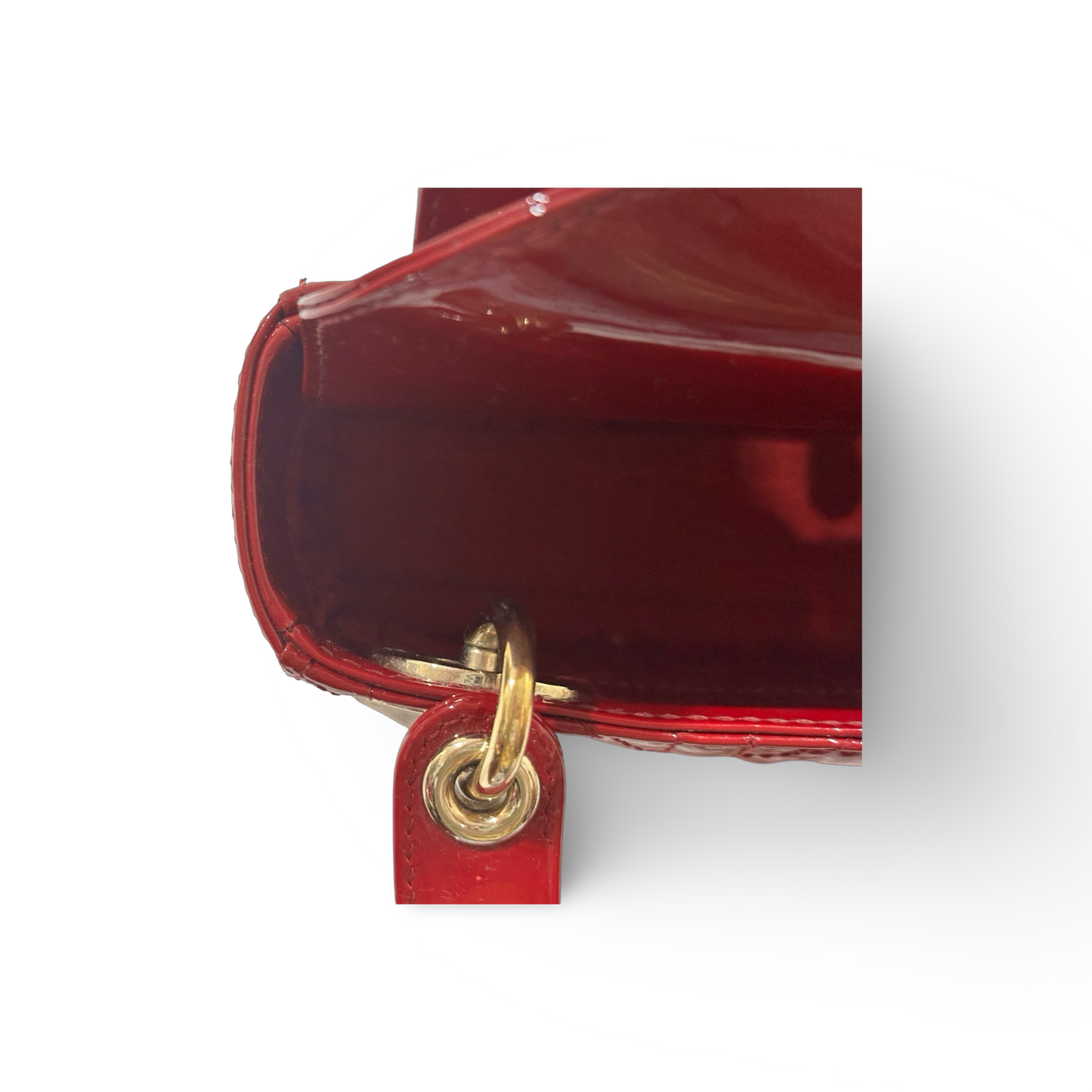 Dior Classic Patent Mini Lady Dior Bag