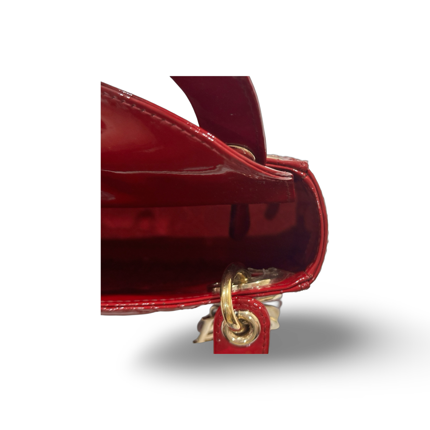 Dior Classic Patent Mini Lady Dior Bag