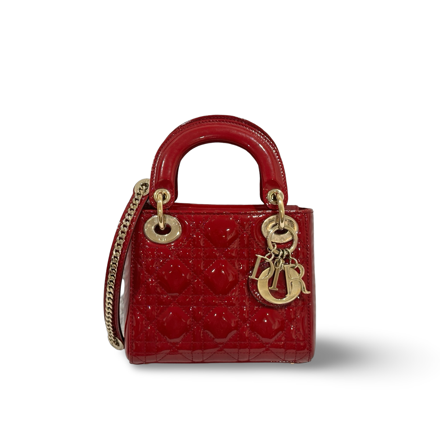 Dior Classic Patent Mini Lady Dior Bag