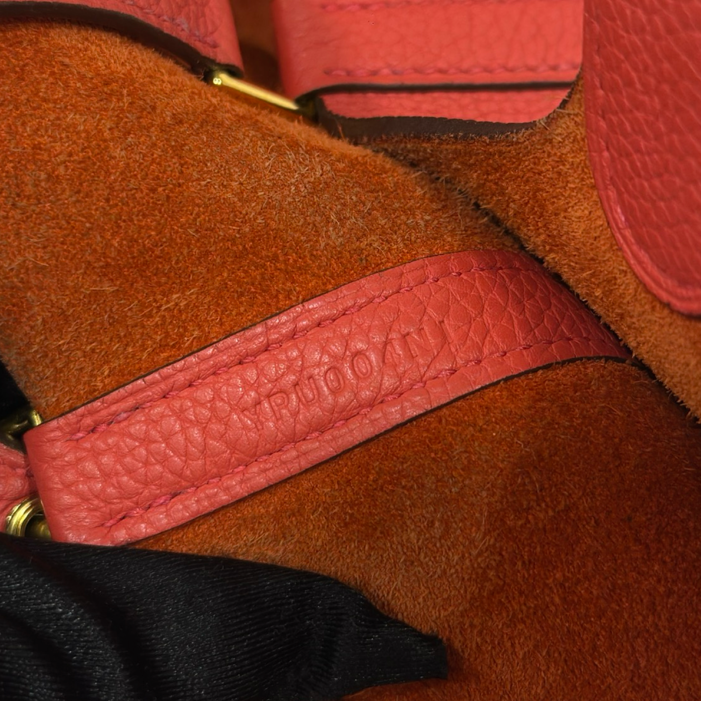 Hermes Togo 5E Vermillon Picotin 18 - Gold / Red