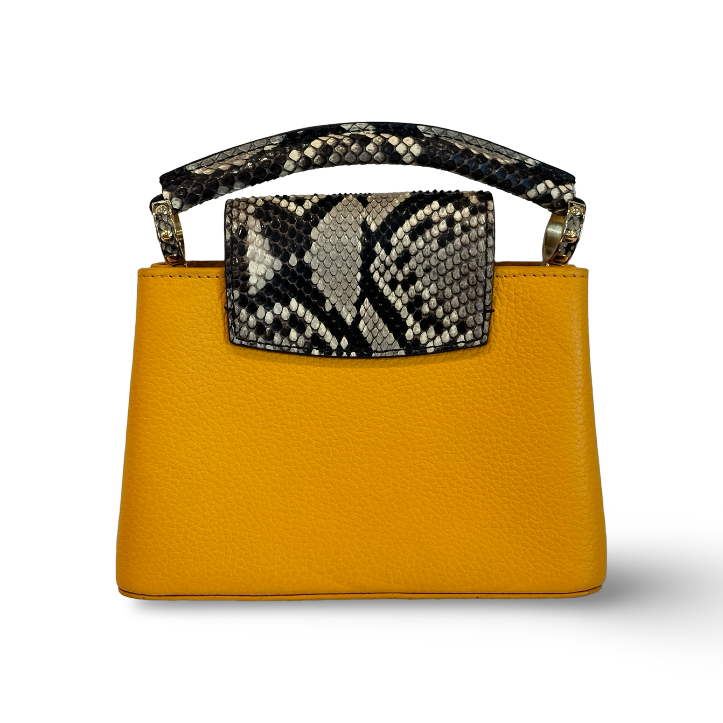 Louis Vuitton Mini Capucines Sneak Skin Yellow