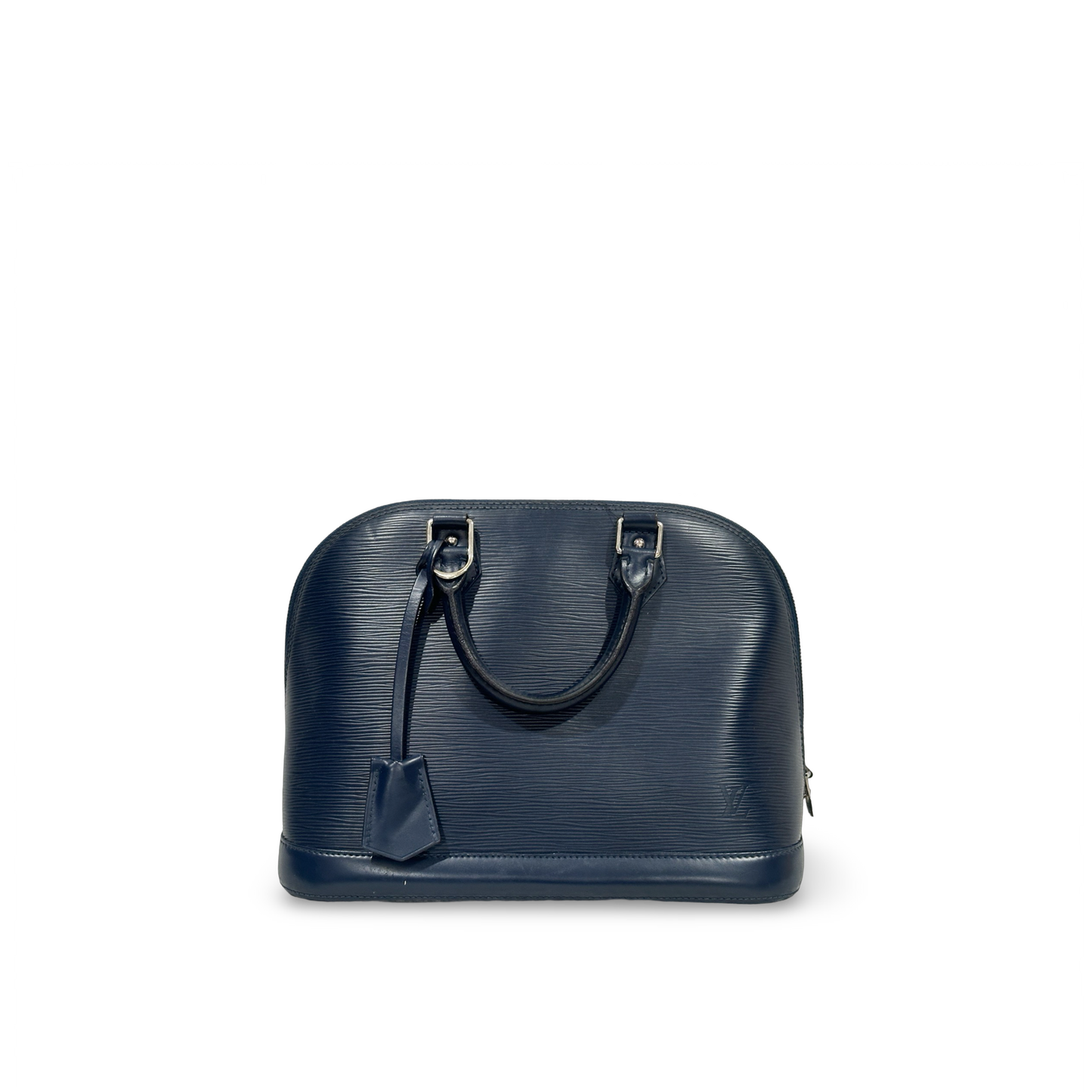 Louis Vuitton Patent EPI MM Alma Bag - SHW / Navy