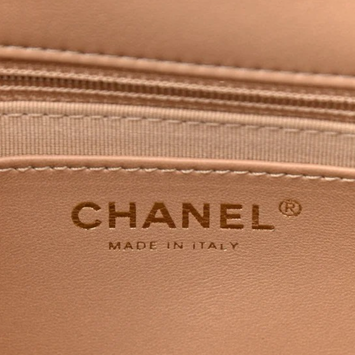 Chanel Lambskin Quilted Large CC Funky Town Flap - GHW / Beige