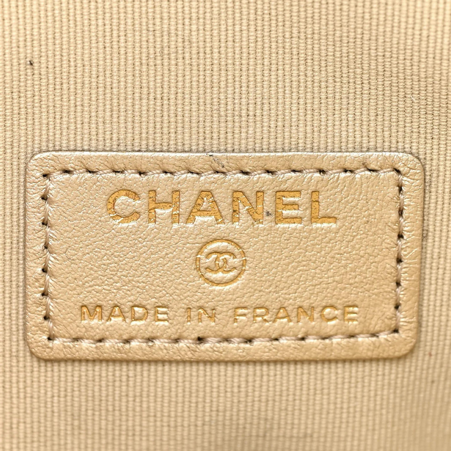 Chanel Quilted Lambskin Metallic CC In Love Heart Clutch With Chain - GHW / Gold