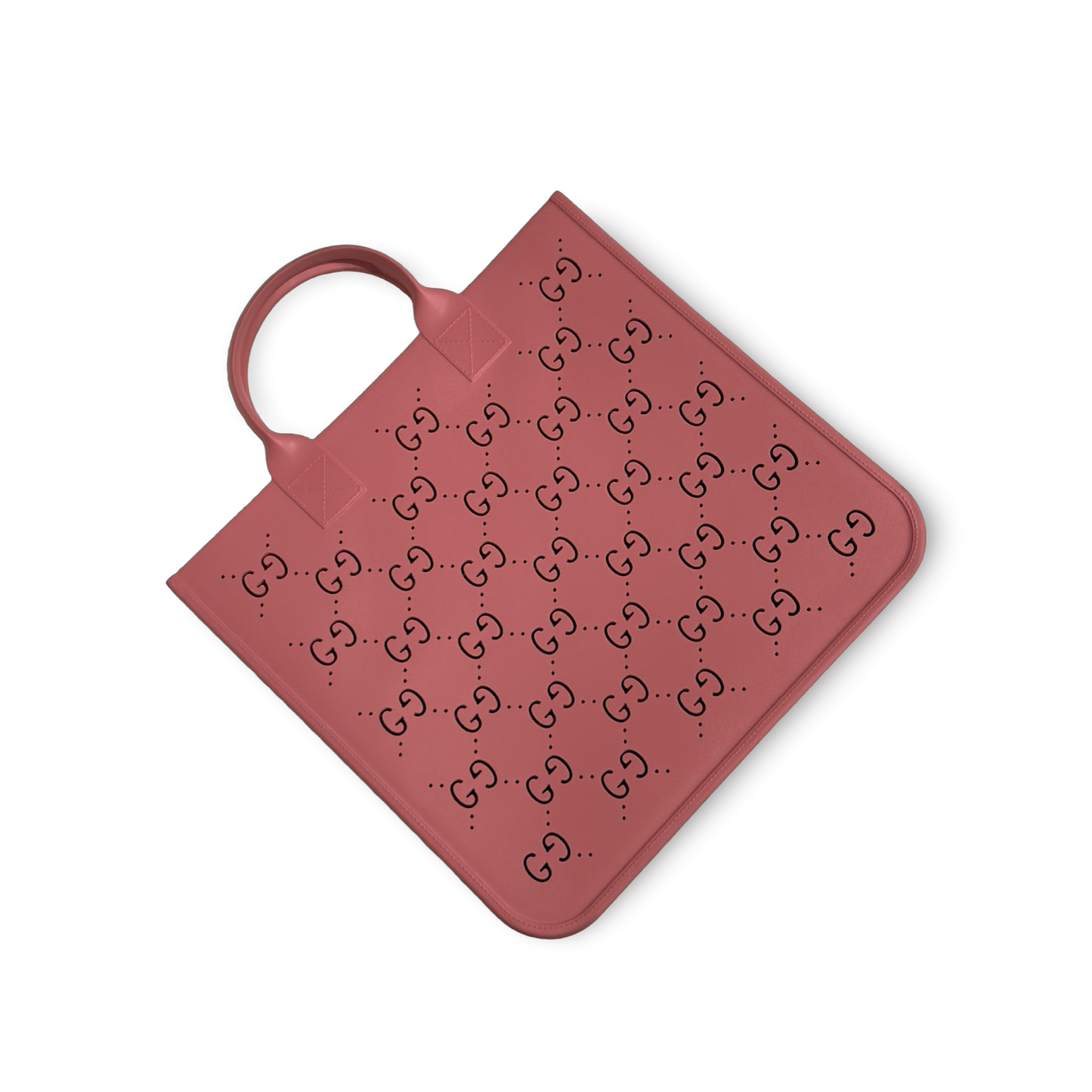 Gucci Kids' Monogram Top-Handle Rubber Tote Bag - Pink