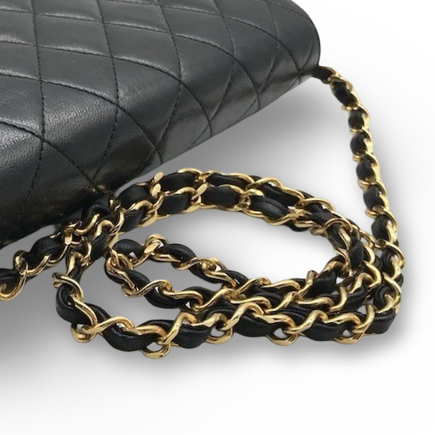Chanel Vintage Quilted Lambskin WOC - GHW / Black