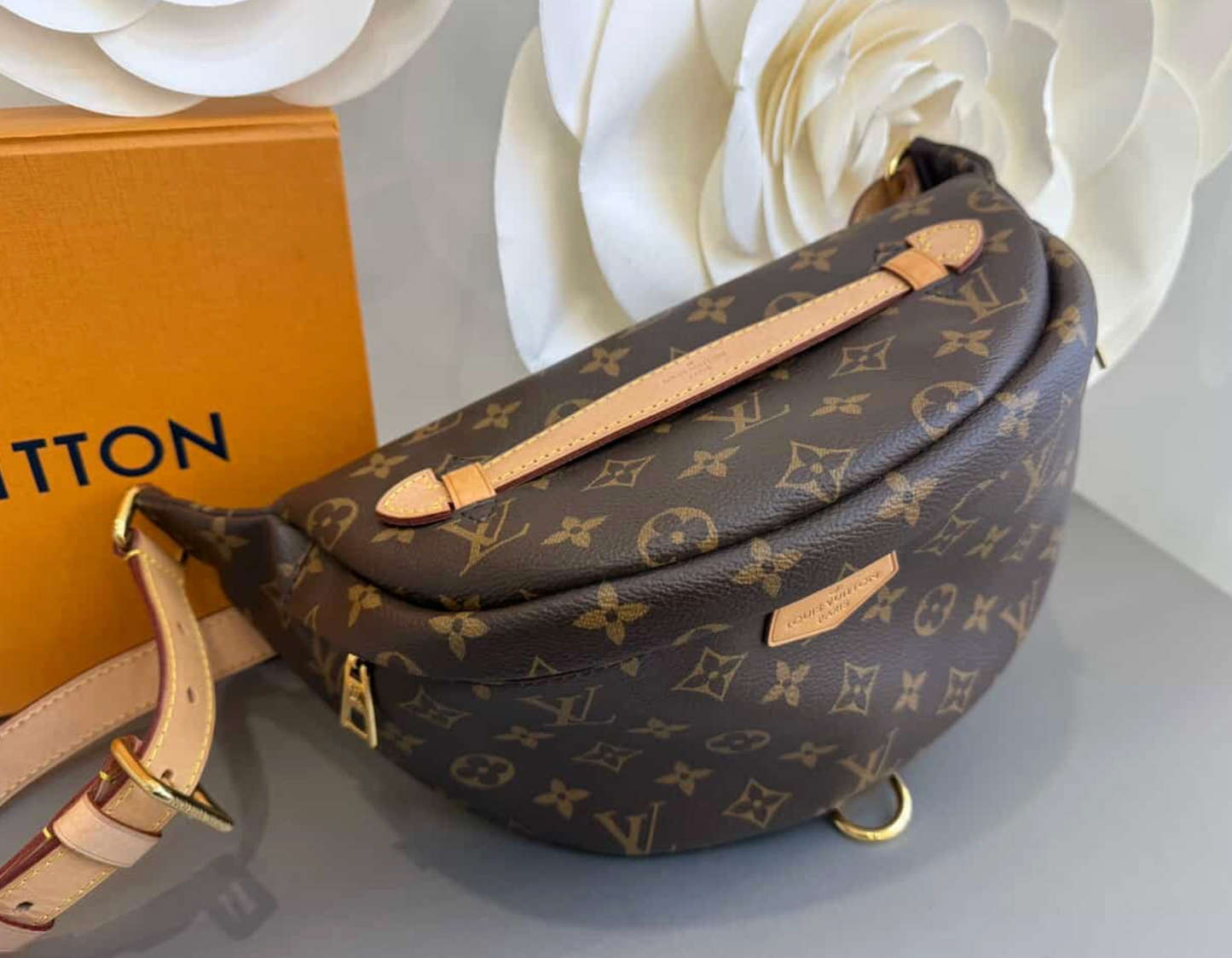 Louis Vuitton Monogram Bumbag Waist Bag - GHW / Brown
