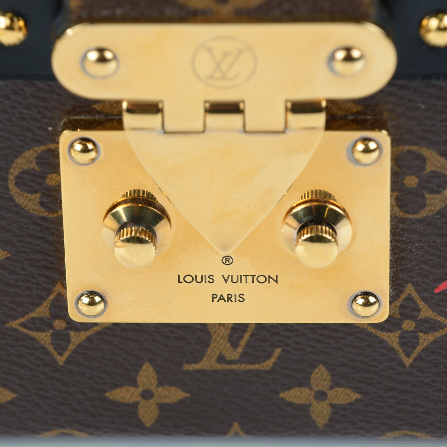 Louis Vuitton Monogram Petite Malle Bag - GHW / Brown
