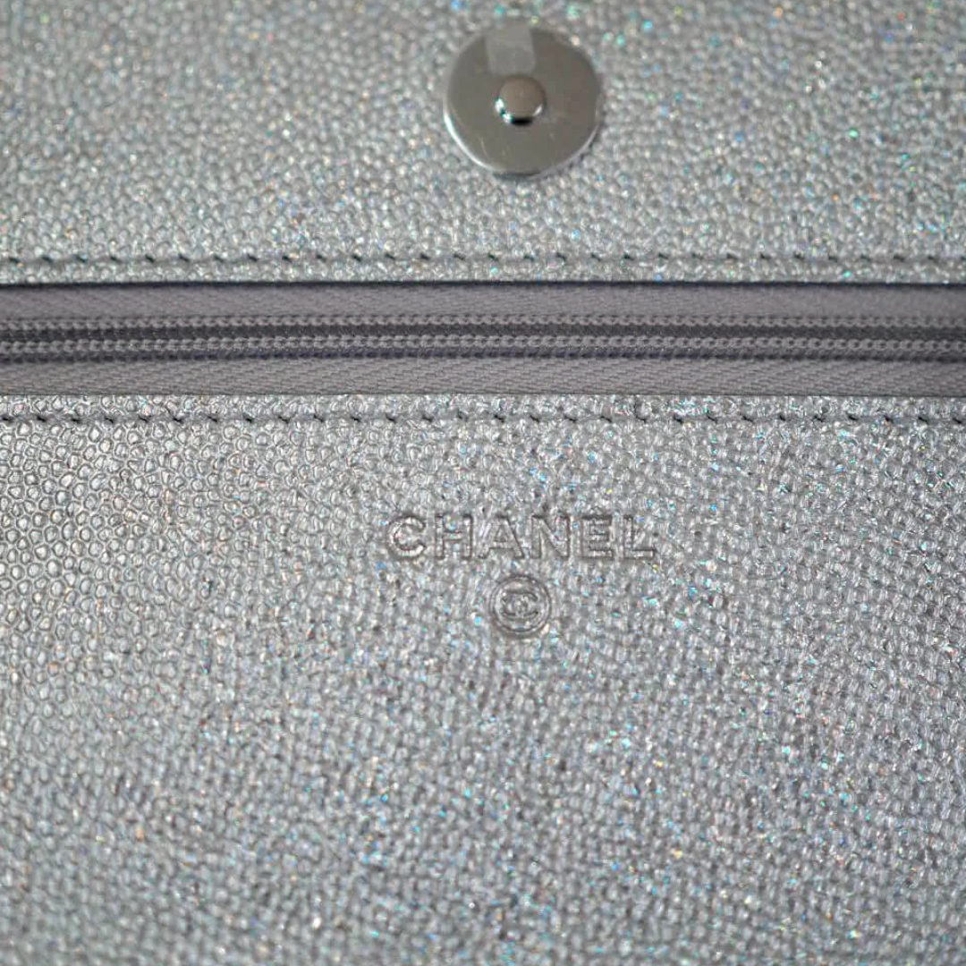 Chanel Quilted Caviar WOC Bag - SHW / Sliver