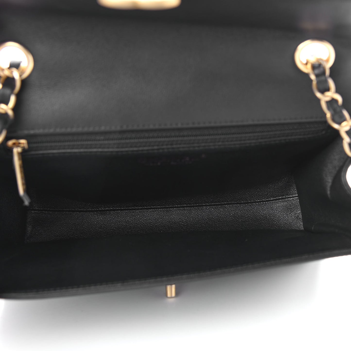 Chanel Calfskin Quilted Chevron In The City Bag - Black / GHW