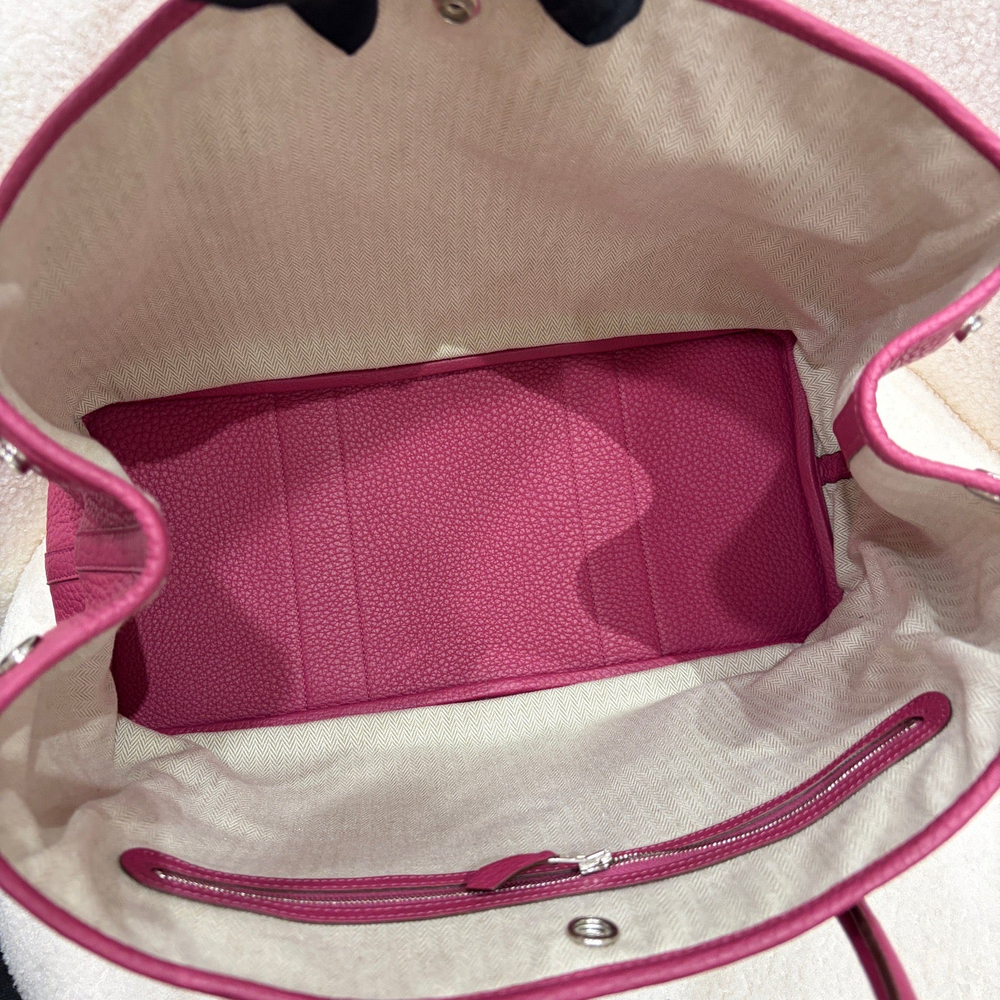 Hermes Togo Garden Tote - SHW / Rose Pink