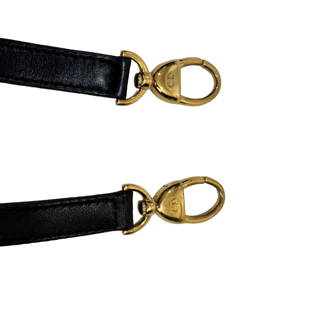 Dior Cannage Lambskin Medium Lady Bag Black