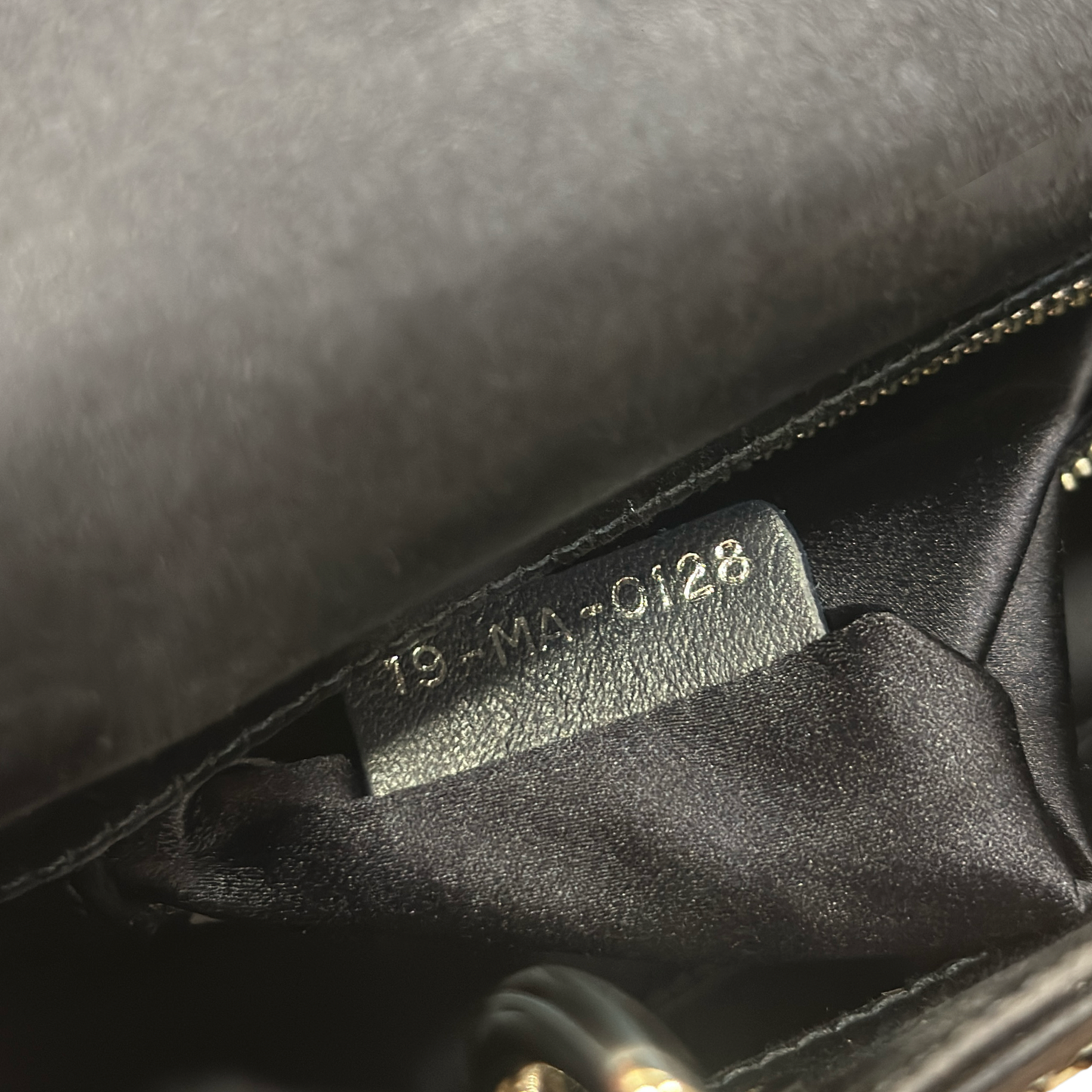 Dior Satin Mini Crystal Lady Bag - SHW / Navy