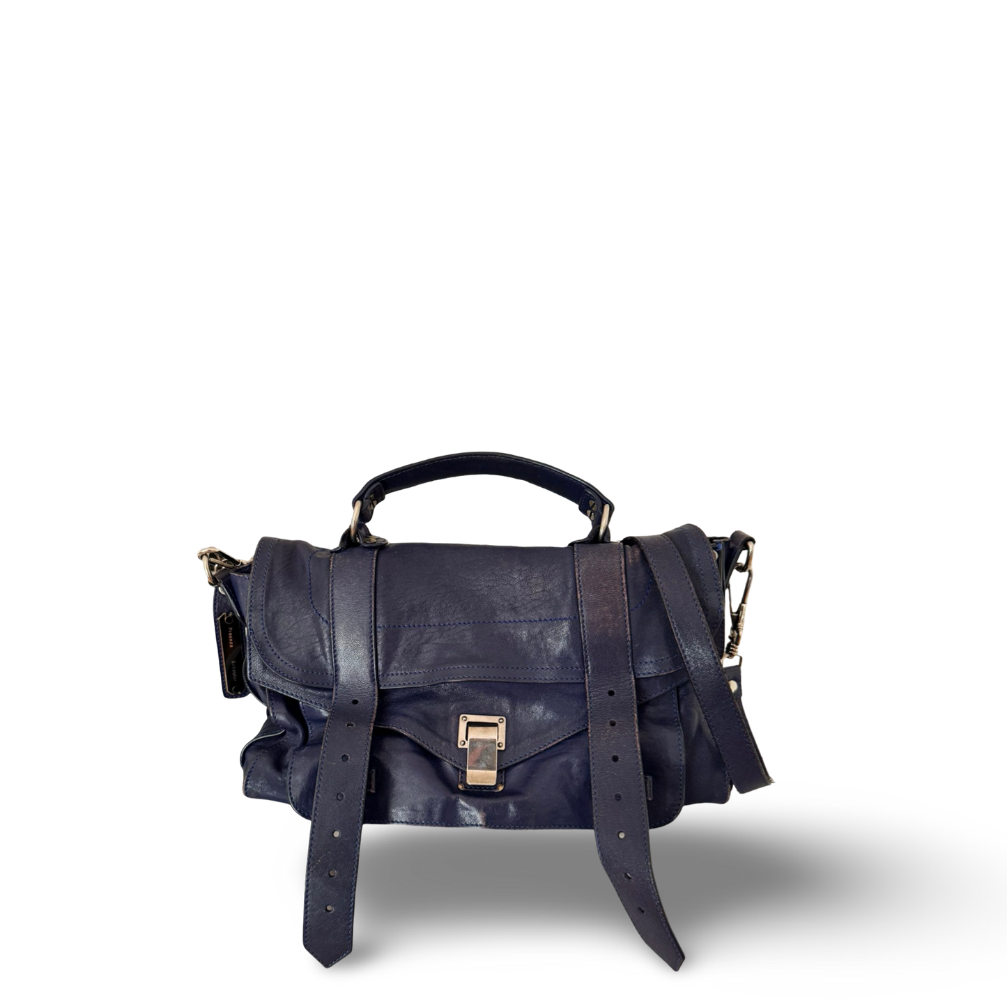 Proenza Schouler Lambskin Medium PS1 Satchel Cobalt - Blue