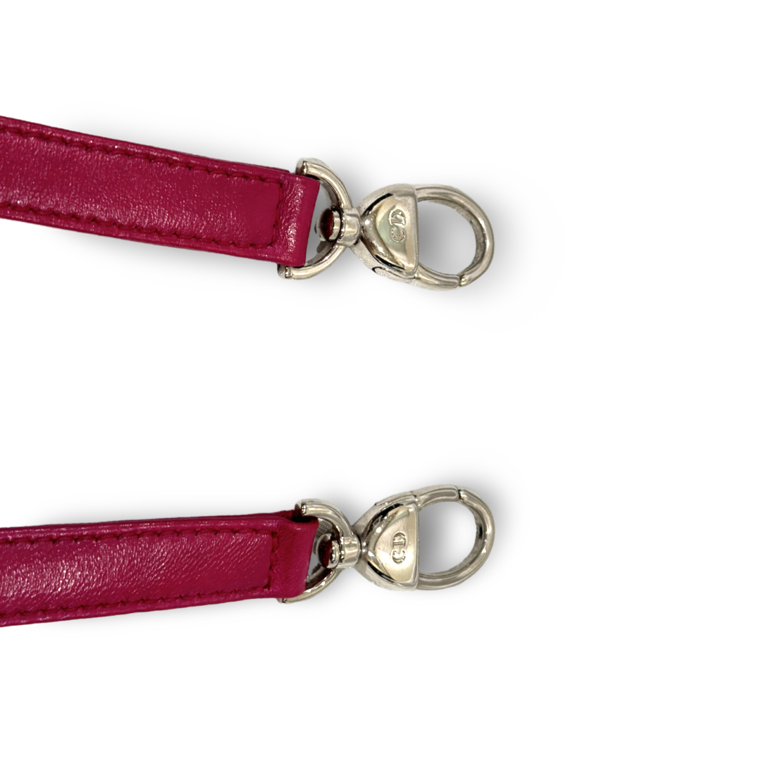 Dior Cannage Lambskin Medium Lady Bag Rose Pink