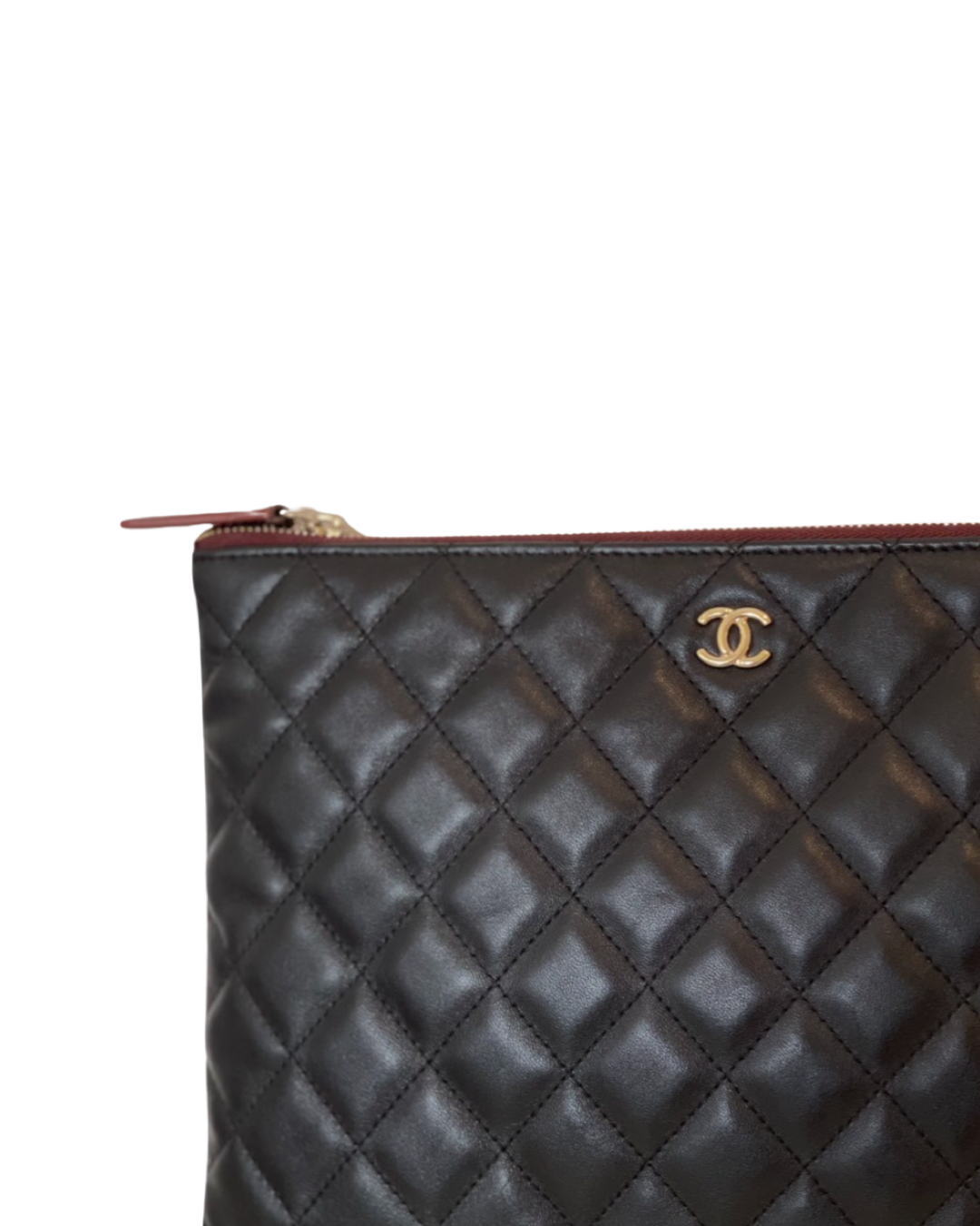 Chanel Classic Lambskin Medium Black Clutch