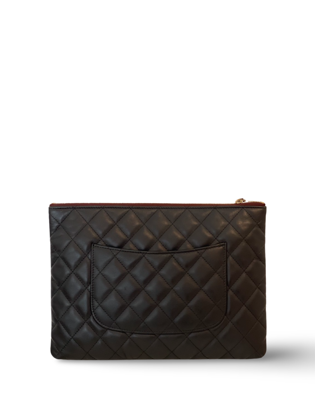 Chanel Classic Lambskin Medium Black Clutch