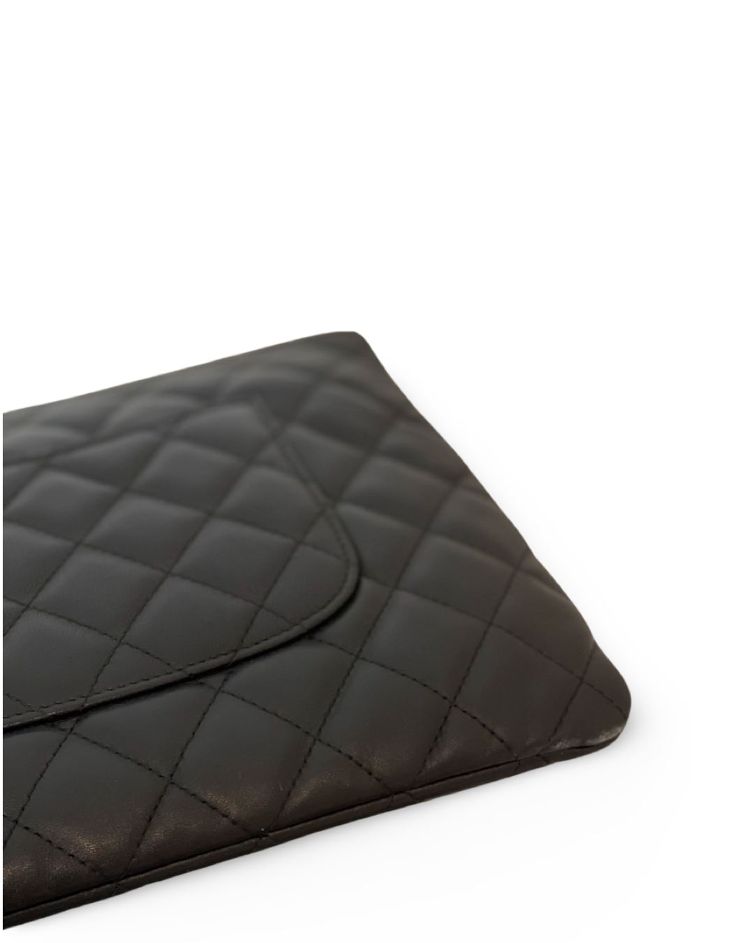 Chanel Classic Lambskin Medium Black Clutch