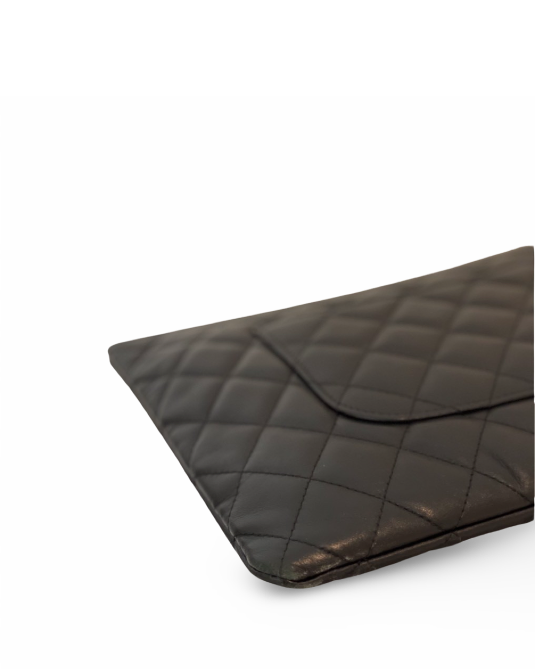 Chanel Classic Lambskin Medium Black Clutch