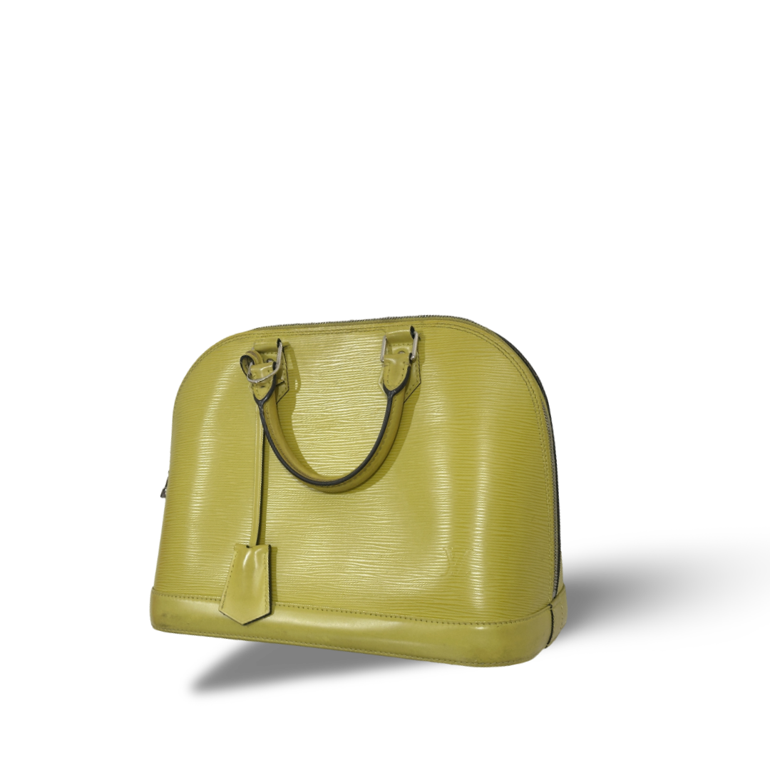 Louis Vuitton Epi Alma PM Yellow Bag