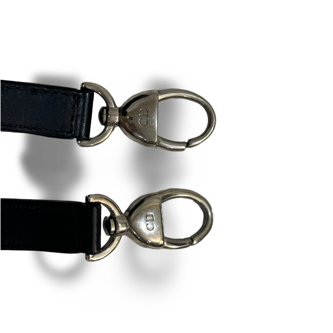 Dior Cannage Lambskin Large Lady Bag - Black