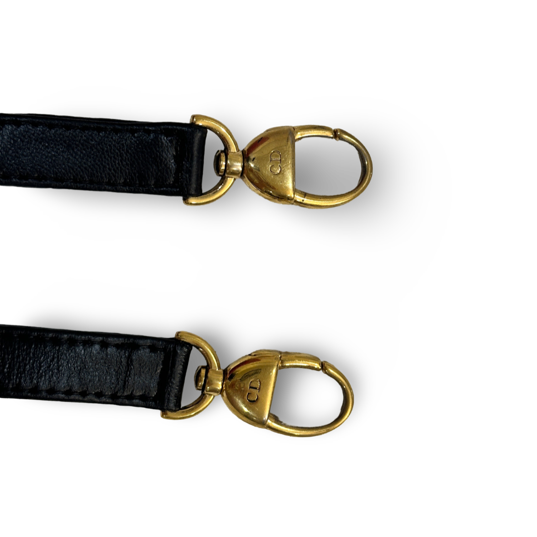 Dior Cannage Lambskin Medium Lady Bag Black