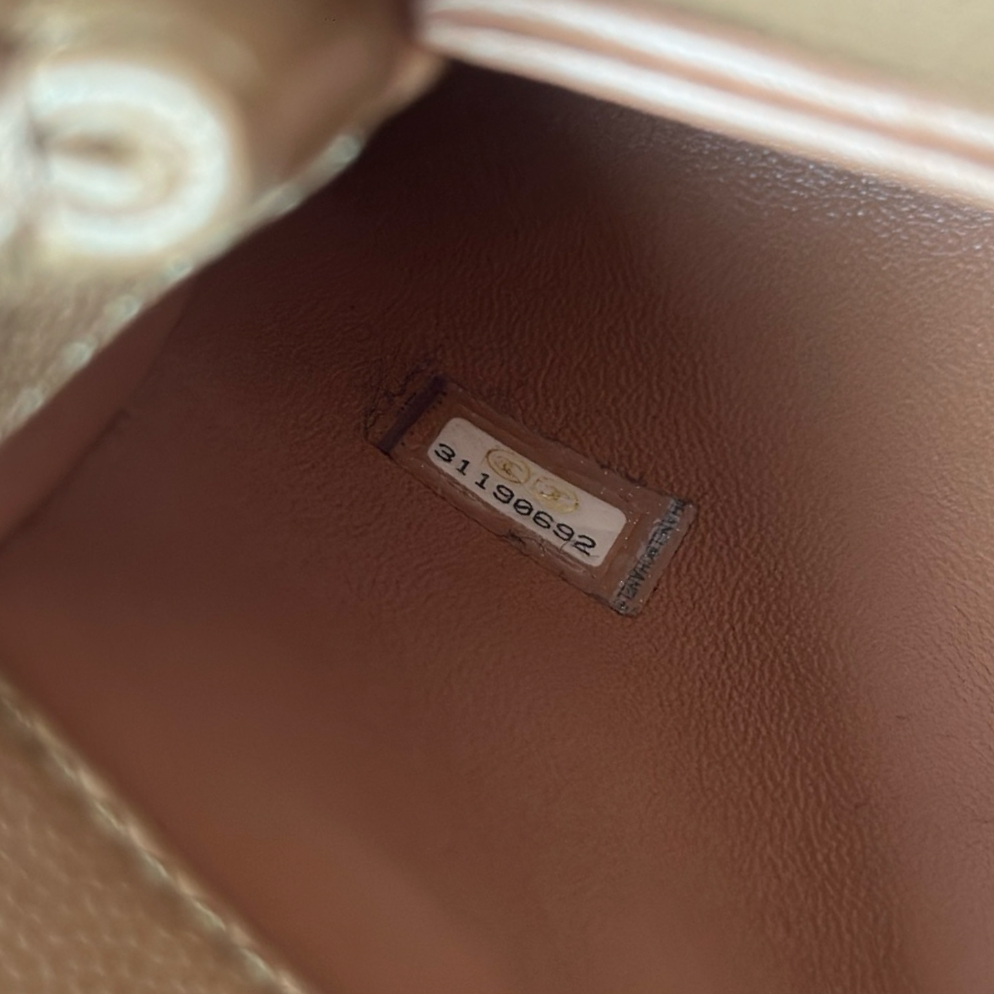 Chanel Small Coco Handle 經典菱格紋牛皮手提包 - 焦糖色 / 金釦