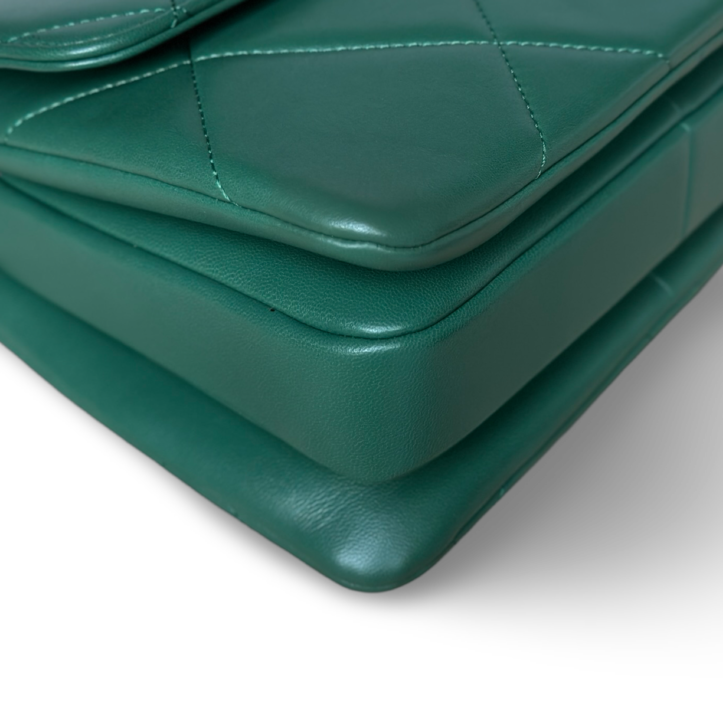 Chanel Classic Lambskin Small Trendy CC Bag - GHW / Green