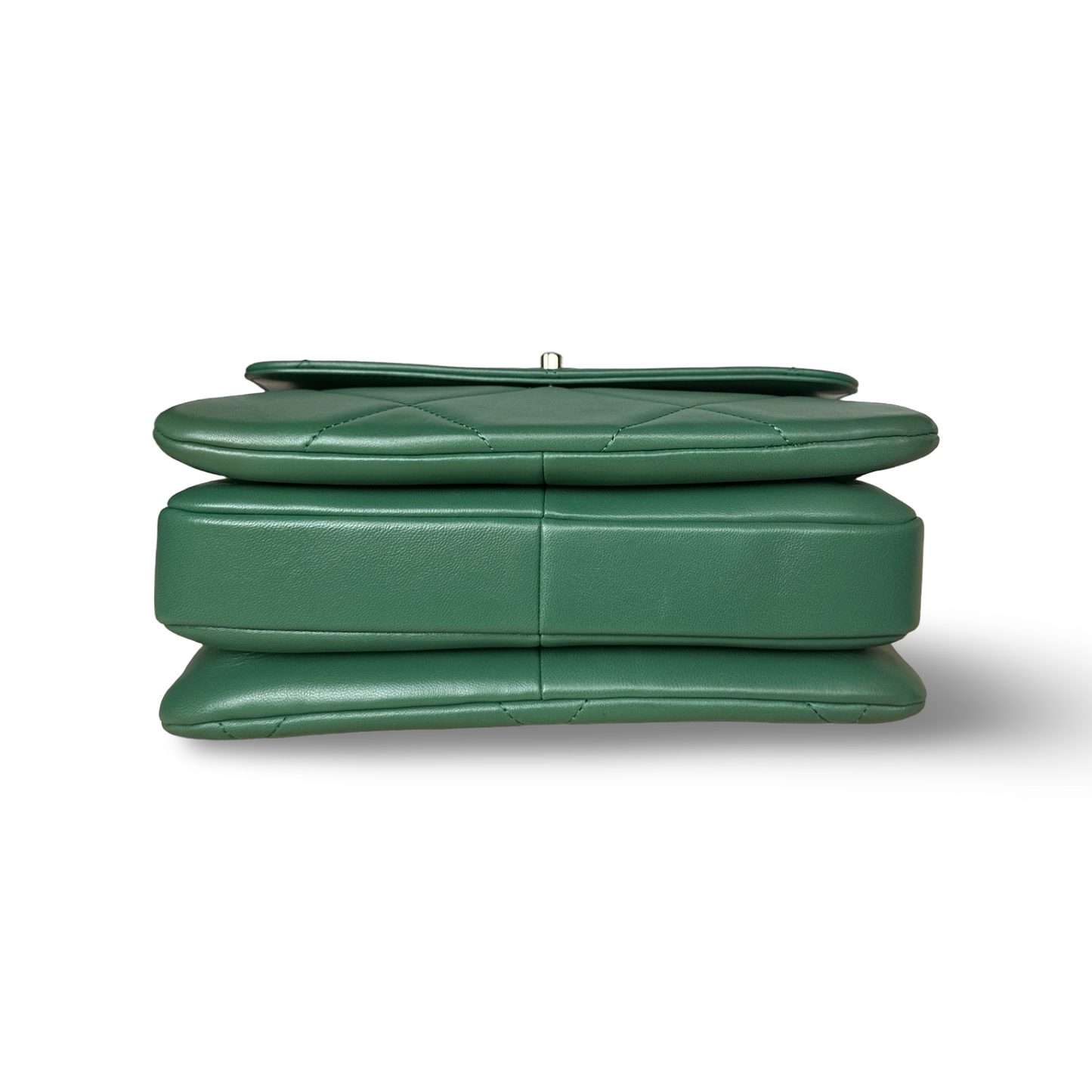 Chanel Classic Lambskin Small Trendy CC Bag - GHW / Green