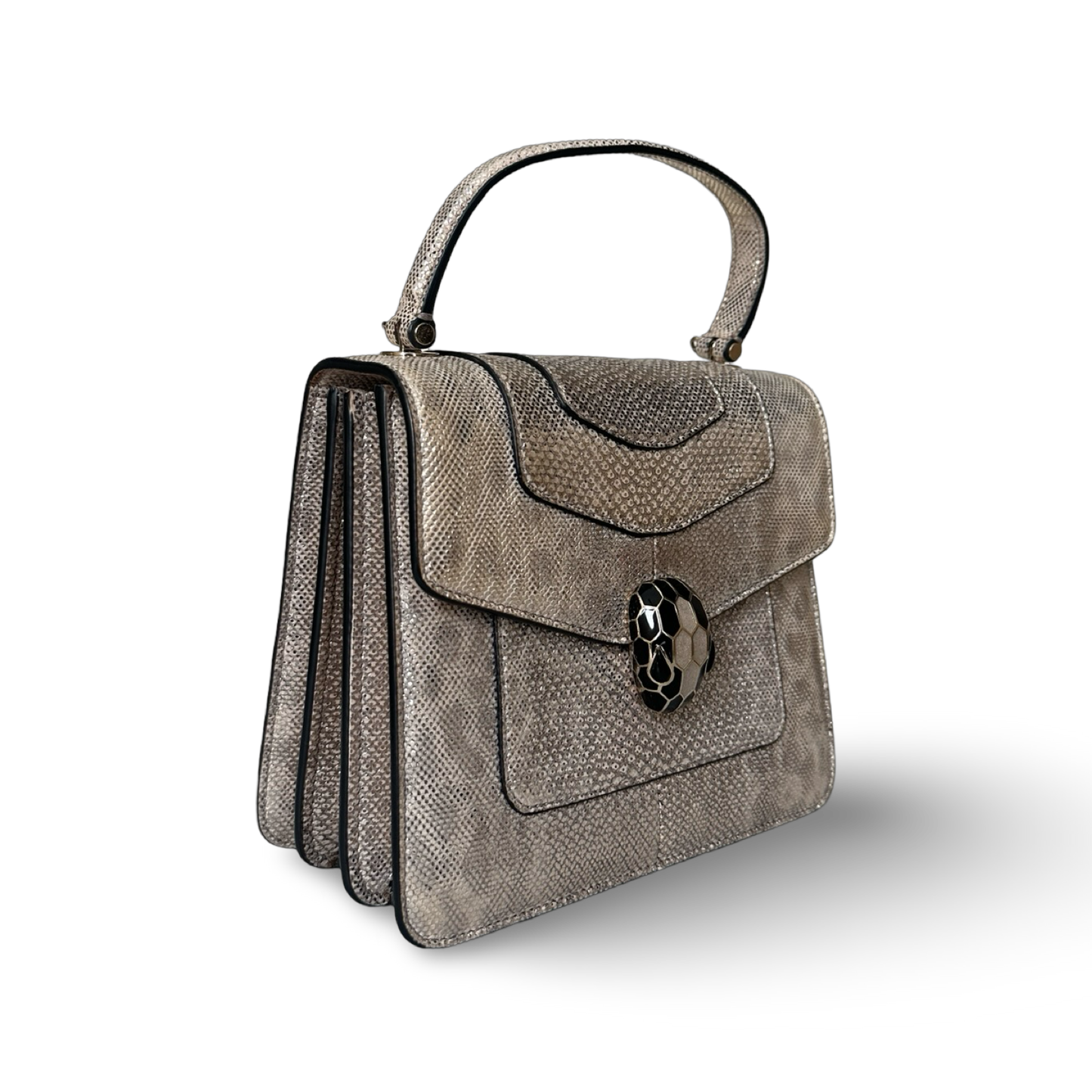 Bvlgari Snake Skin Serpenti Forever Crossbody - GHW / Bronze