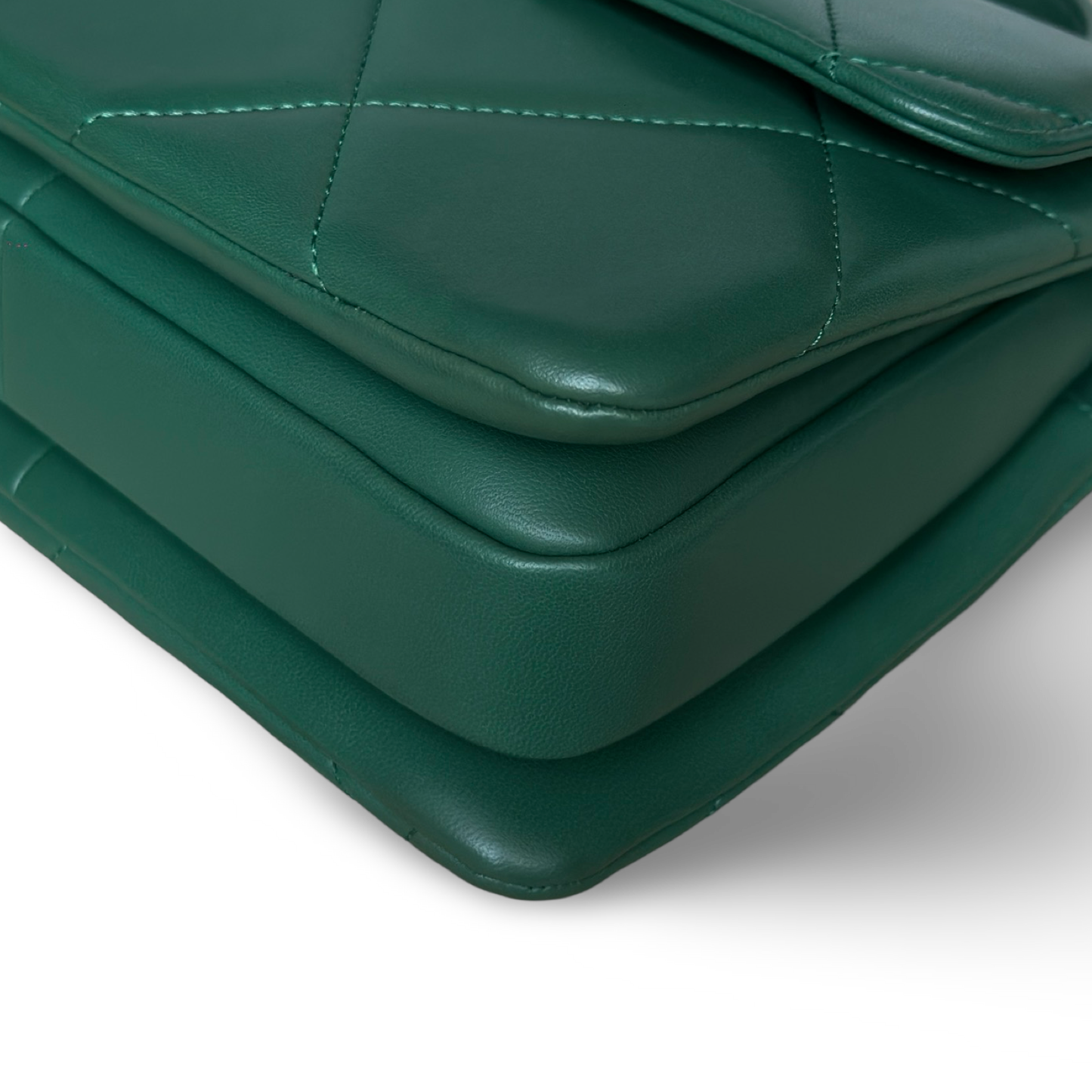 Chanel Classic Lambskin Small Trendy CC Bag - GHW / Green