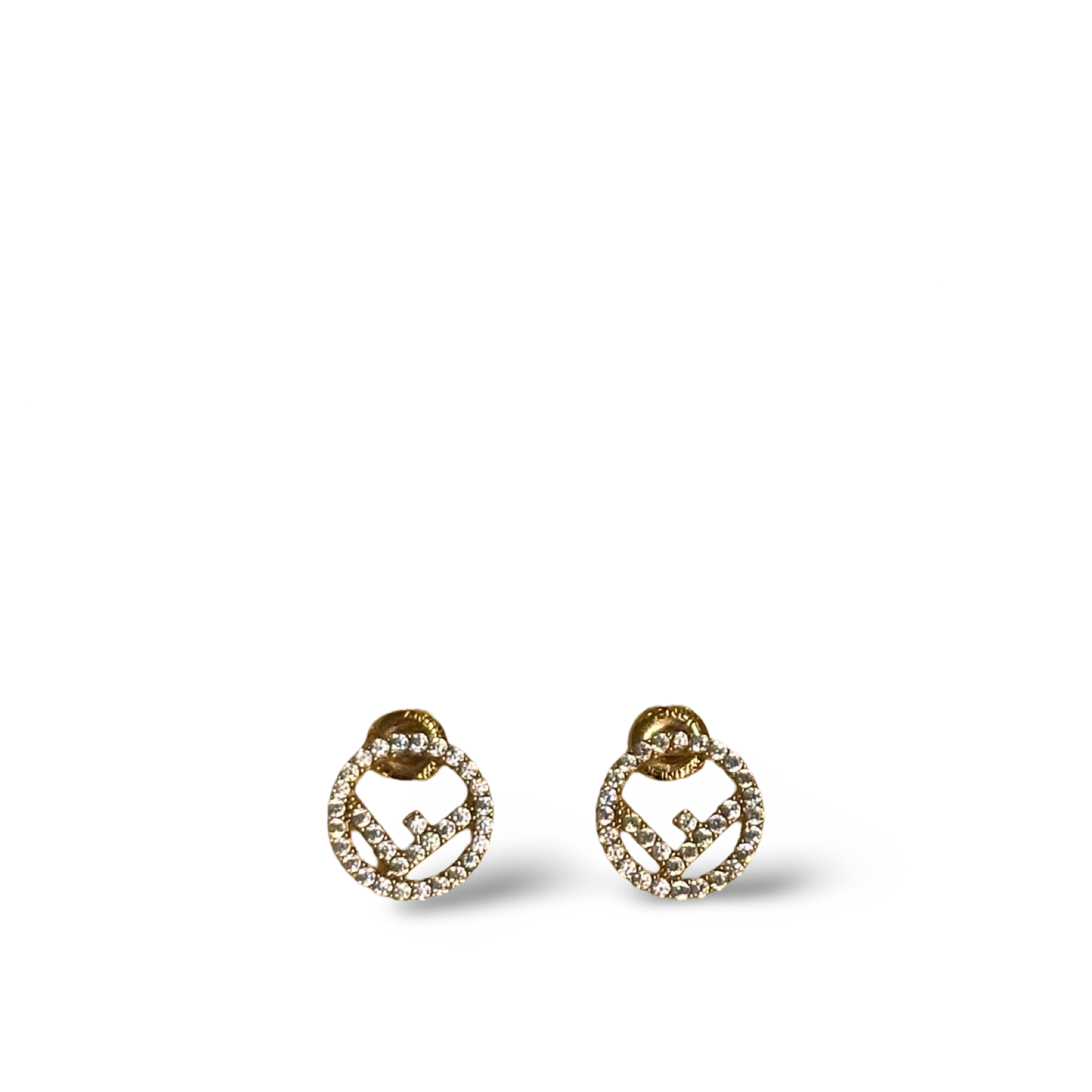 Fendi Timeless F Is Fendi Earrings Gold-colored Earrings