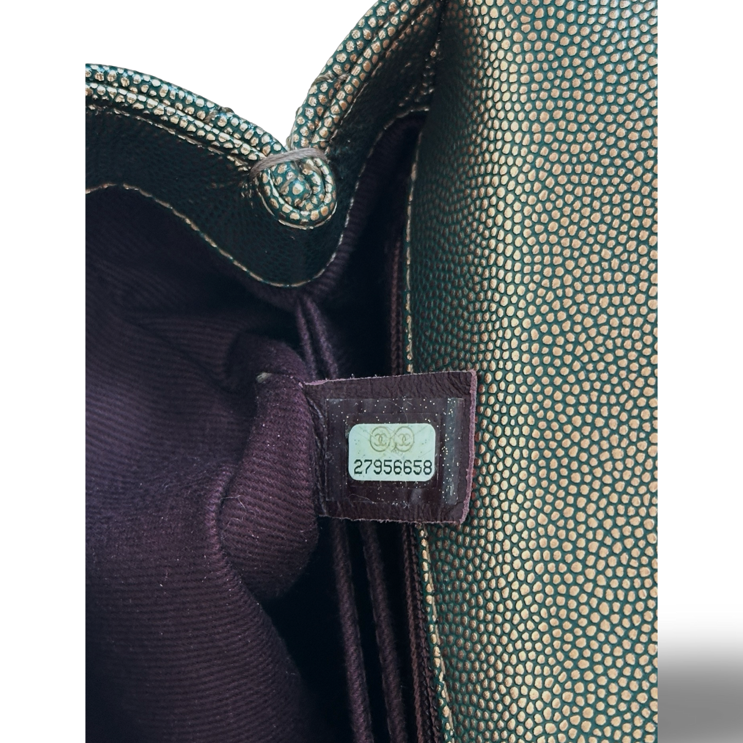 Chanel Caviar Medium Coco Handle Flap Bronze