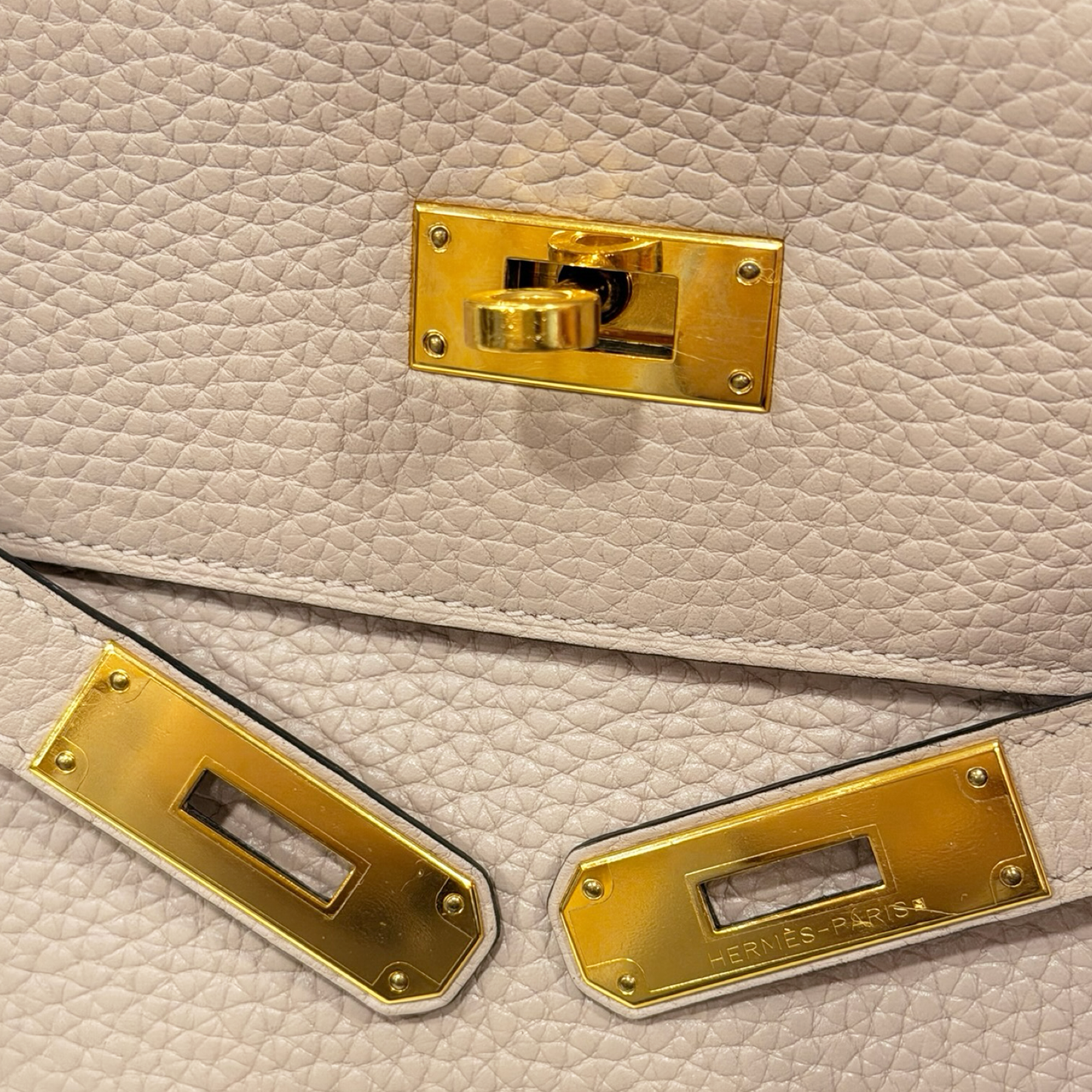 Hermes Togo Kelly 32 -  GHW / Glycine