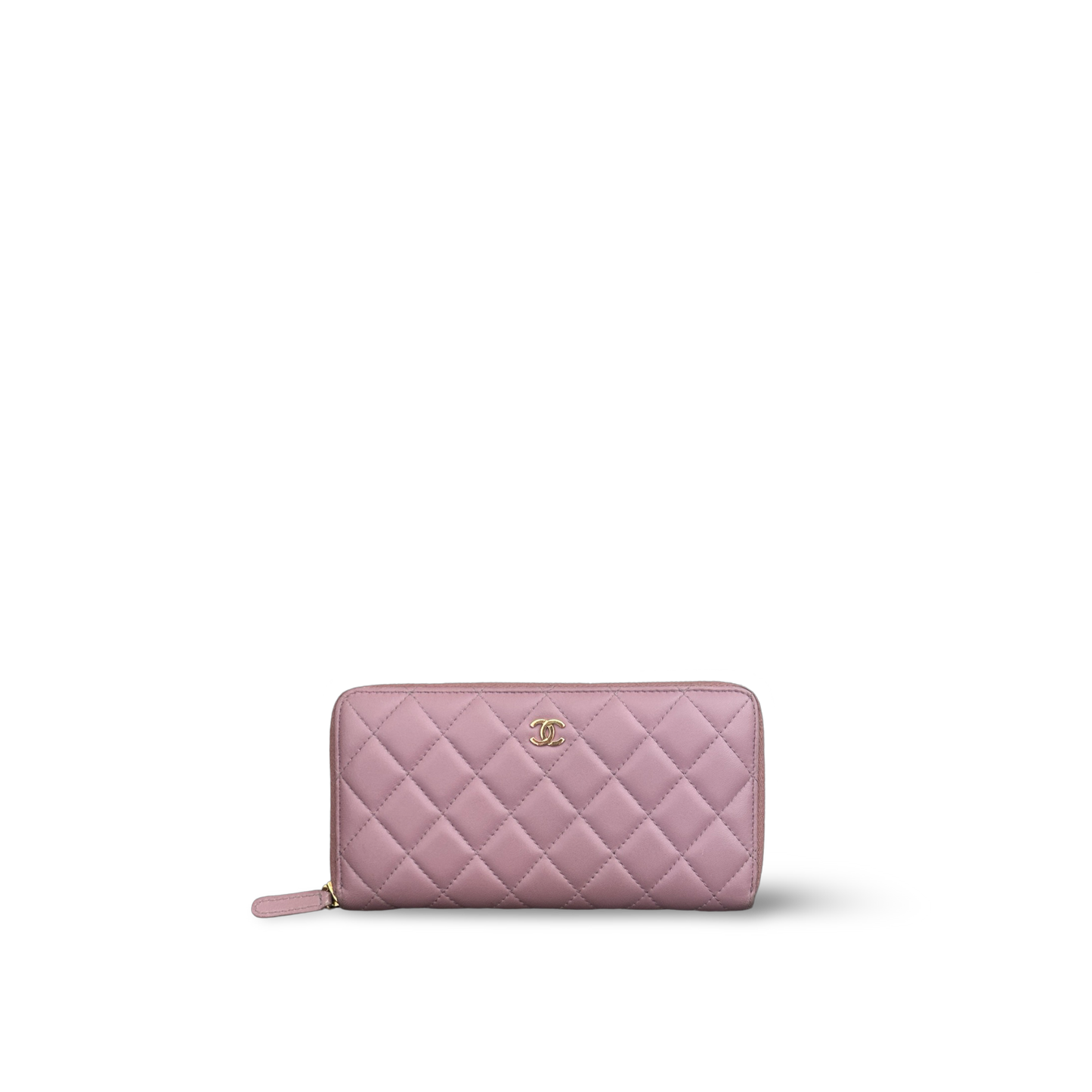Chanel Classic Lambskin Long Wallet - GHW / Pink