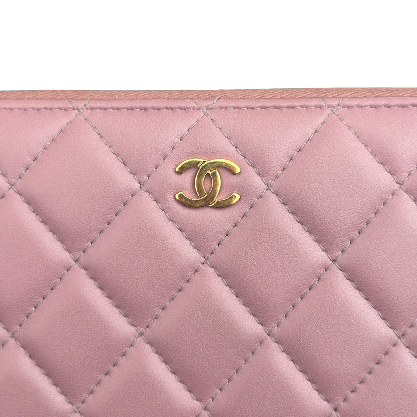 Chanel Classic Lambskin Long Wallet - GHW / Pink