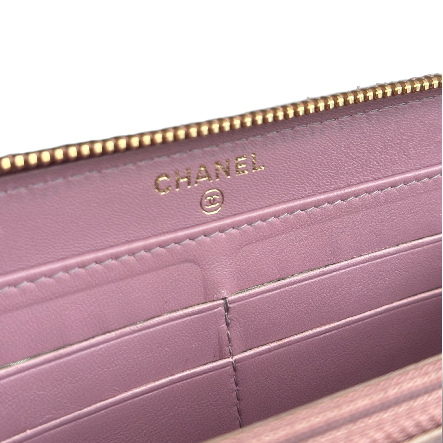 Chanel Classic Lambskin Long Wallet - GHW / Pink