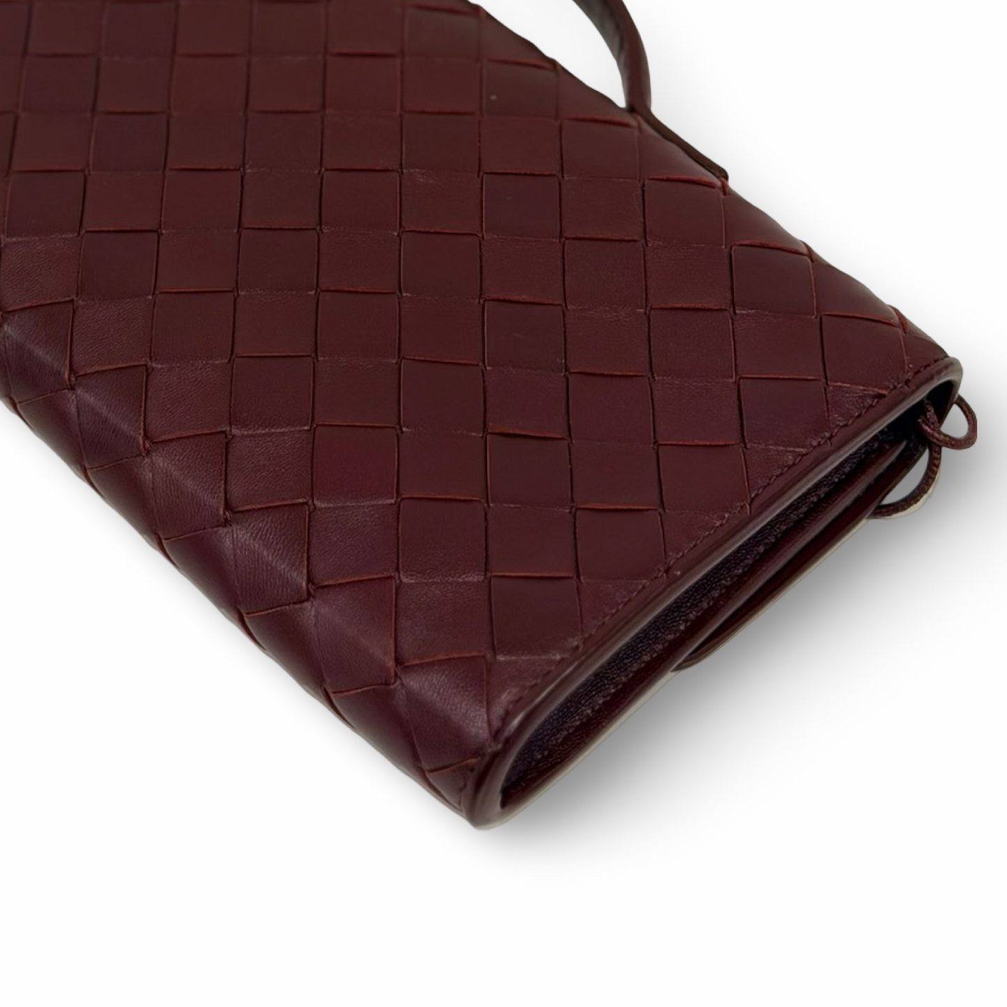 Bottega Veneta Andiamo Clutch - GHW / Burgundy