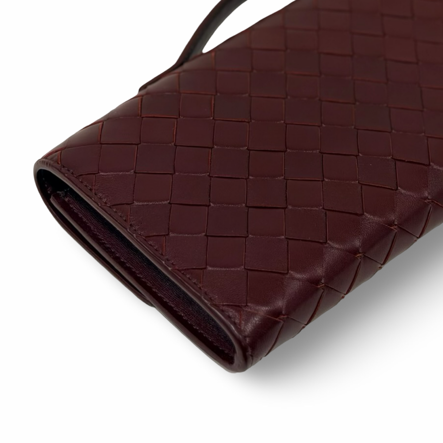 Bottega Veneta Andiamo Clutch - GHW / Burgundy