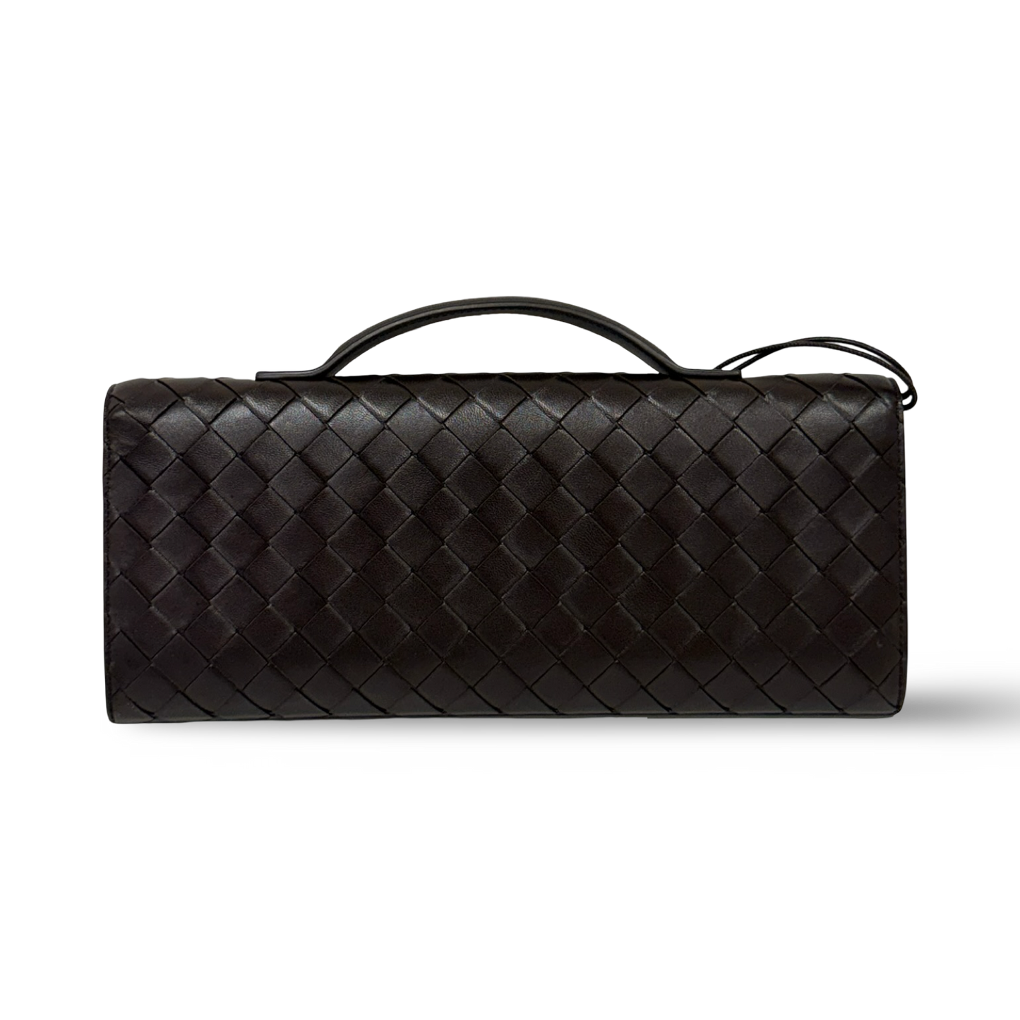 Bottega Veneta Andiamo Clutch - GHW / Chocolate