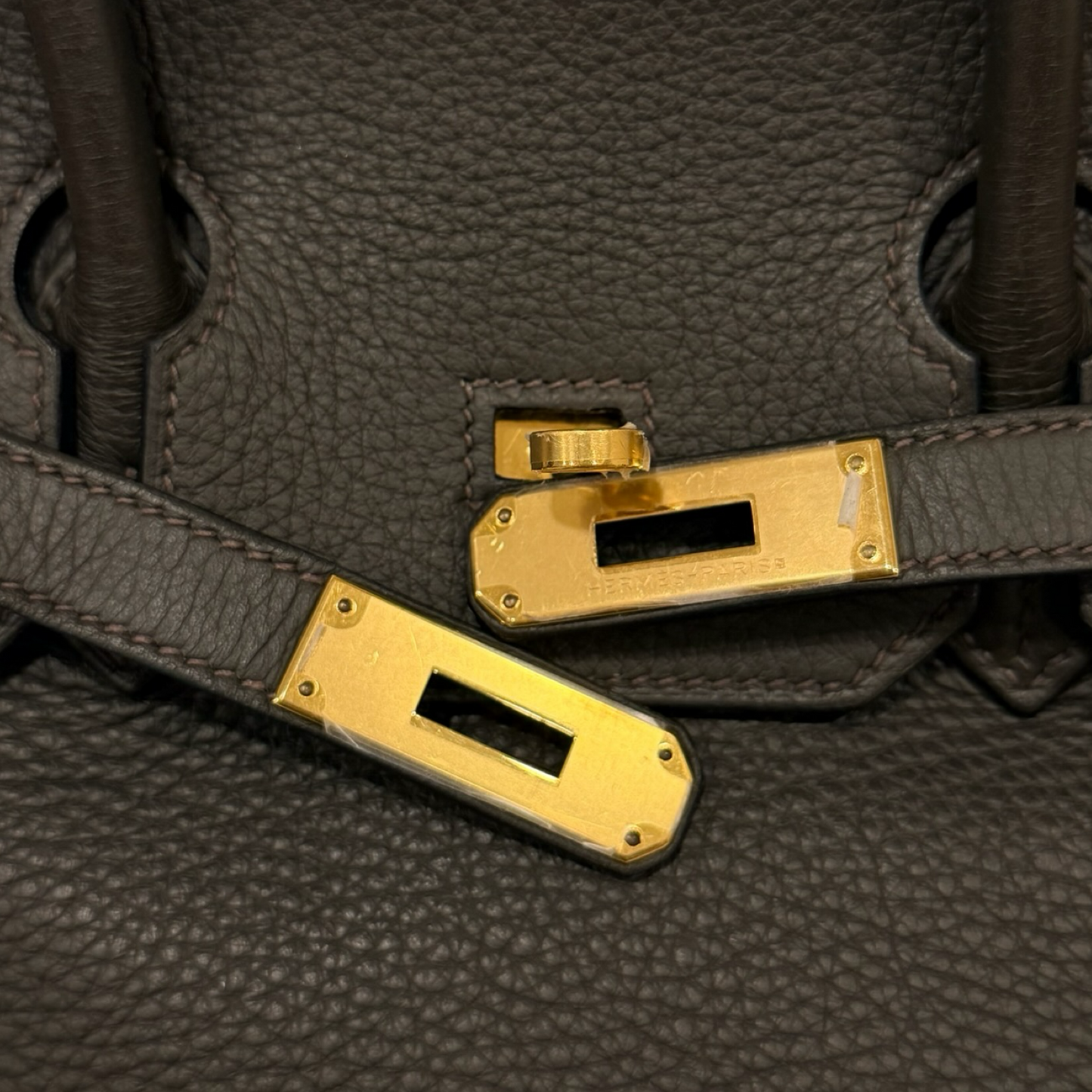 Hermes Togo Birkin 35 Bag - GHW / Etain