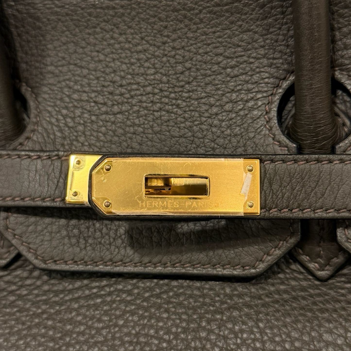 Hermes Togo Birkin 35 Bag - GHW / Etain
